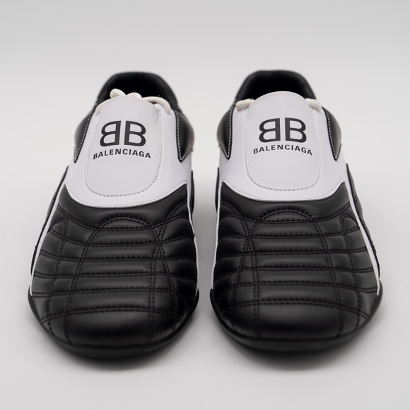 Size 44 - Balenciaga Zen Sneakers Black White Leather - Picture 2 of 13